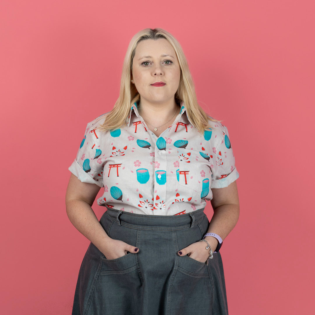 Yokai button-up shirt