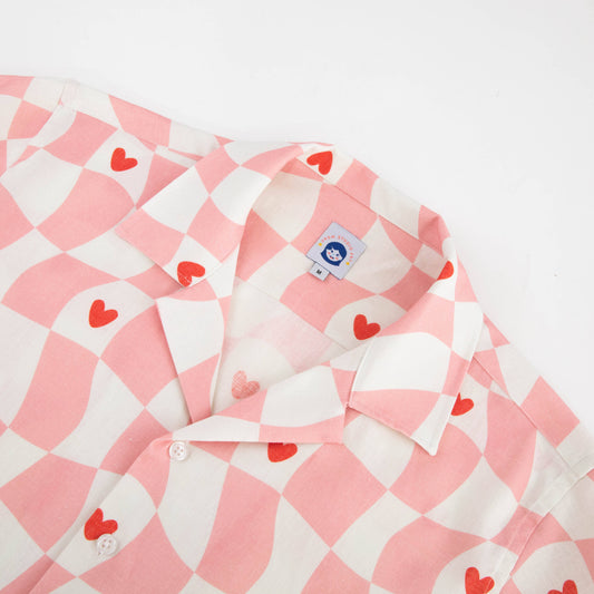 -PREORDER- Sweetheart cropped button-up shirt