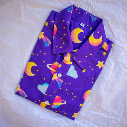 Space button-up shirt